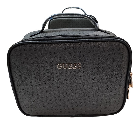 GUESS Black Travel Bag with Gold Details - Picture 1 of 6